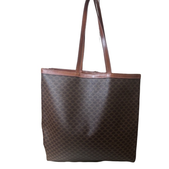 Authentic Celine Brown Macadam Coated Canvas and Leather Tote(Price Reduction) - Picture 6 of 12